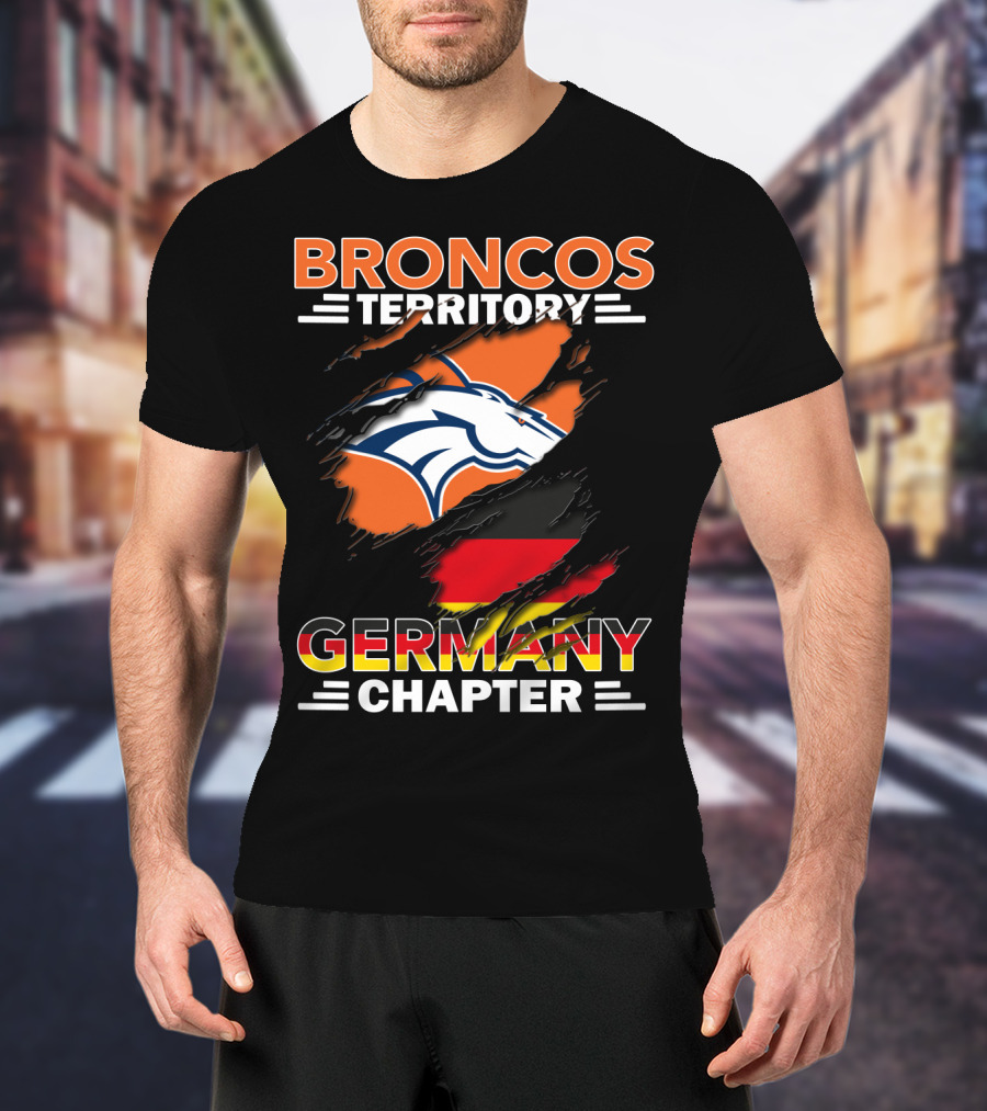 Broncos Territory Germany Chapter Football Fan T-Shirt