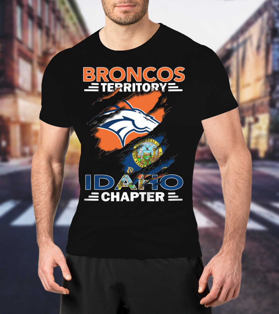 Broncos Territory Idaho Chapter State Seal T-Shirt
