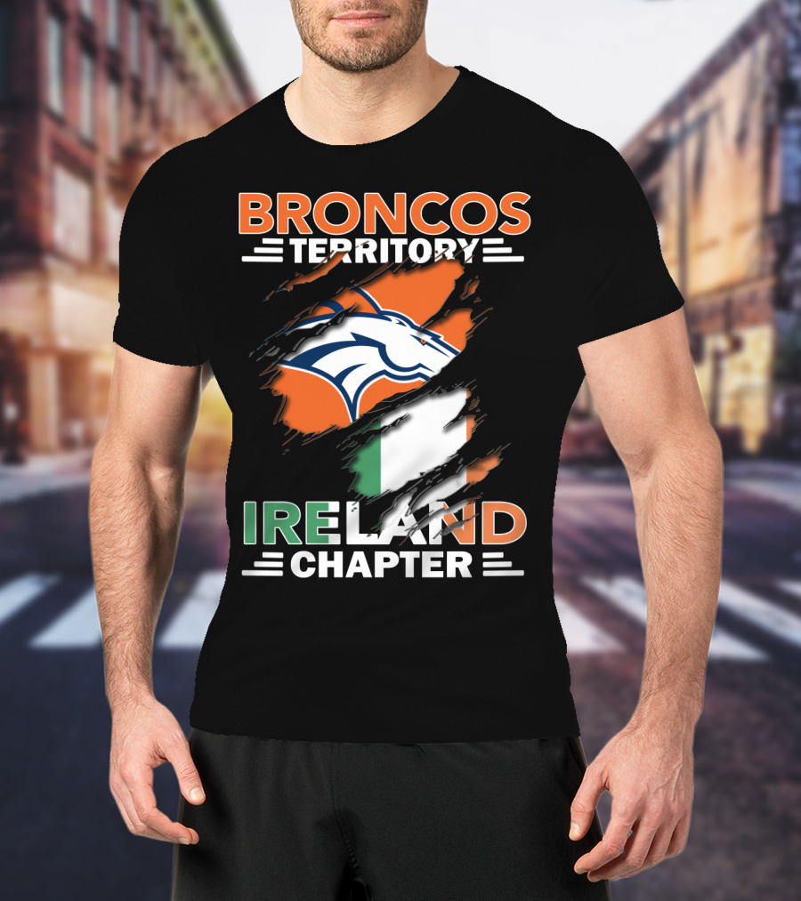 Broncos Territory Ireland Chapter Flag T-Shirt