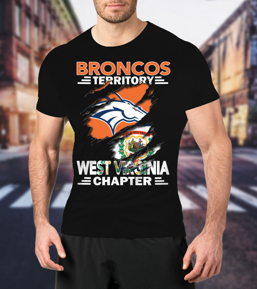 Broncos Territory West Virginia Chapter State Pride Edition T-Shirt