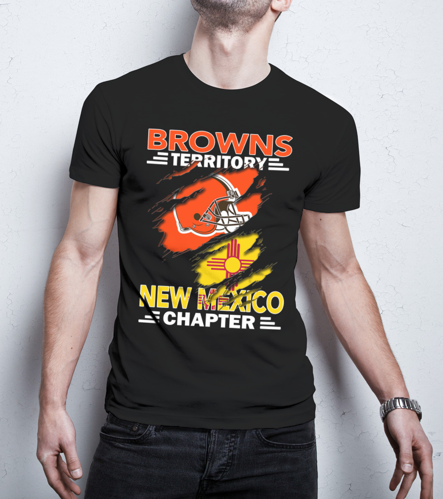 Browns Territory New Mexico Chapter Helmet And Zia T-Shirt
