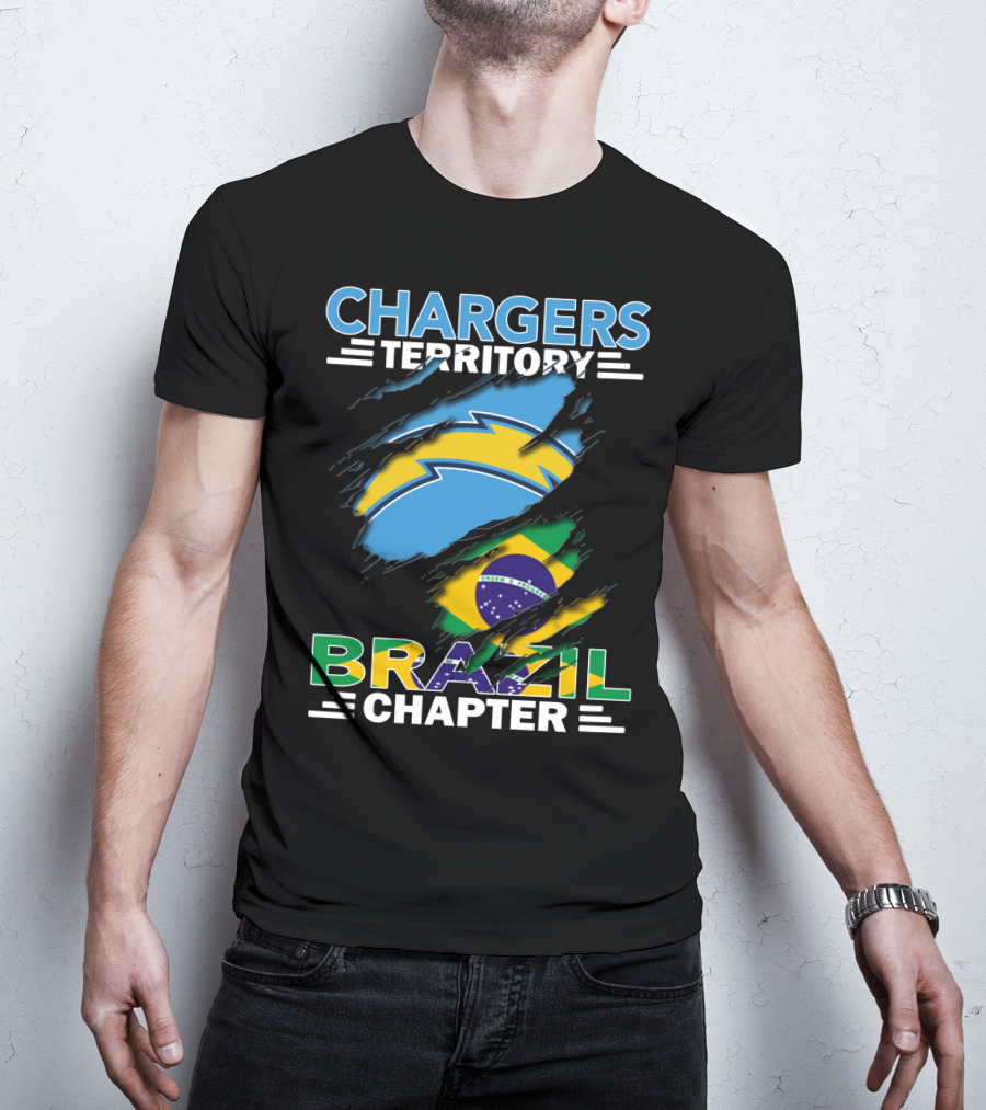 Chargers Territory Brazil Flag Chapter T-Shirt
