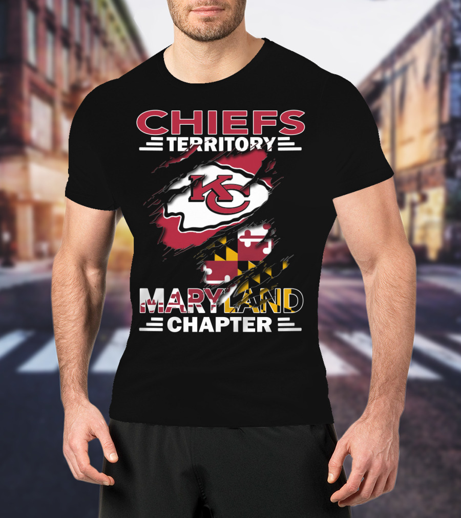 Chiefs Territory KC Logo Maryland Chapter T-Shirt