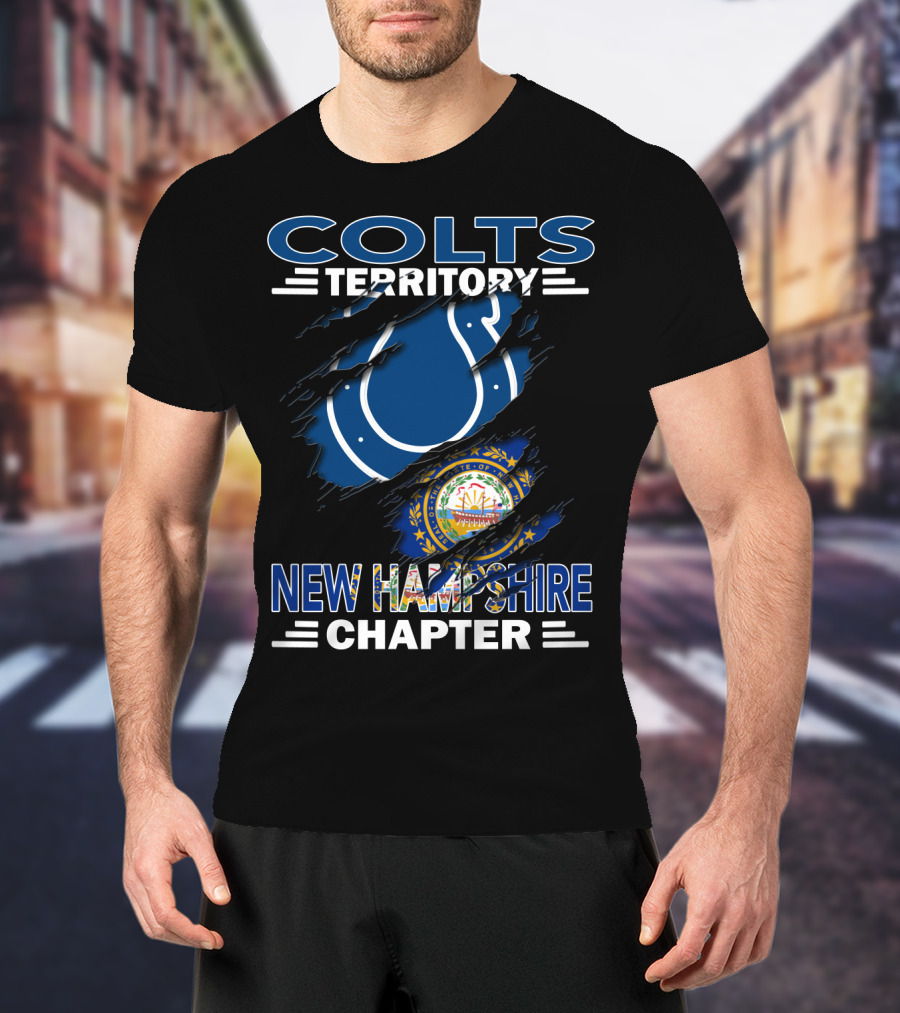 Colts Territory New Hampshire Chapter State Seal Integration T-Shirt