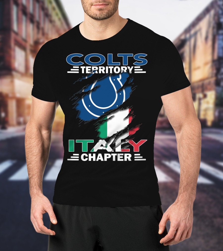 Colts Territory Italy Chapter Indianapolis Colts Italian Fan Club T-Shirt