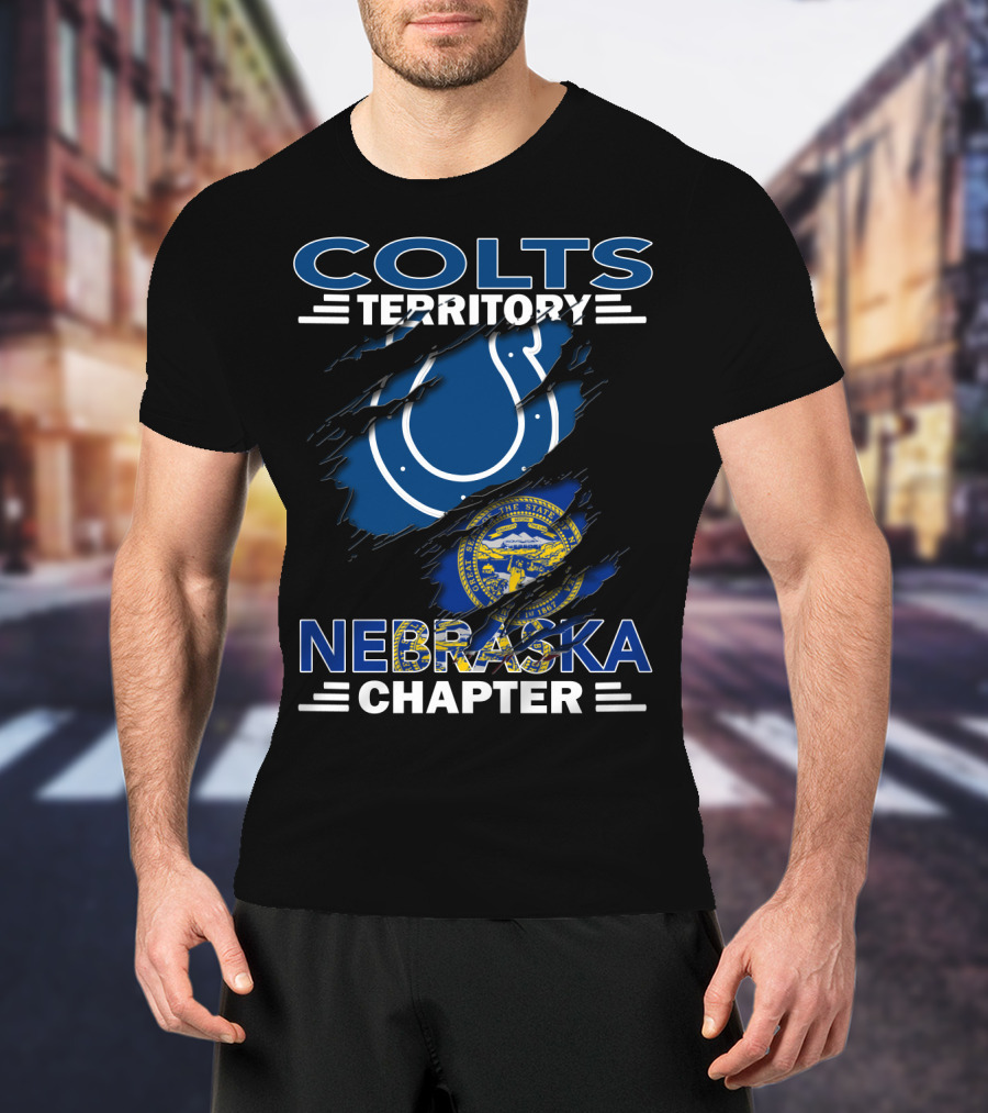 Colts Territory Nebraska Chapter Logo And State Seal T-Shirt