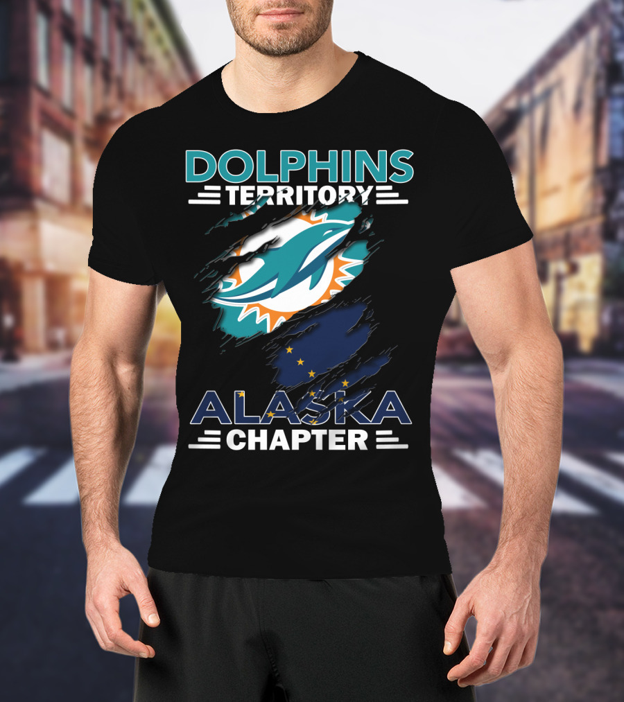 Dolphins Territory Alaska Chapter Miami Dolphins Fan Club T-Shirt