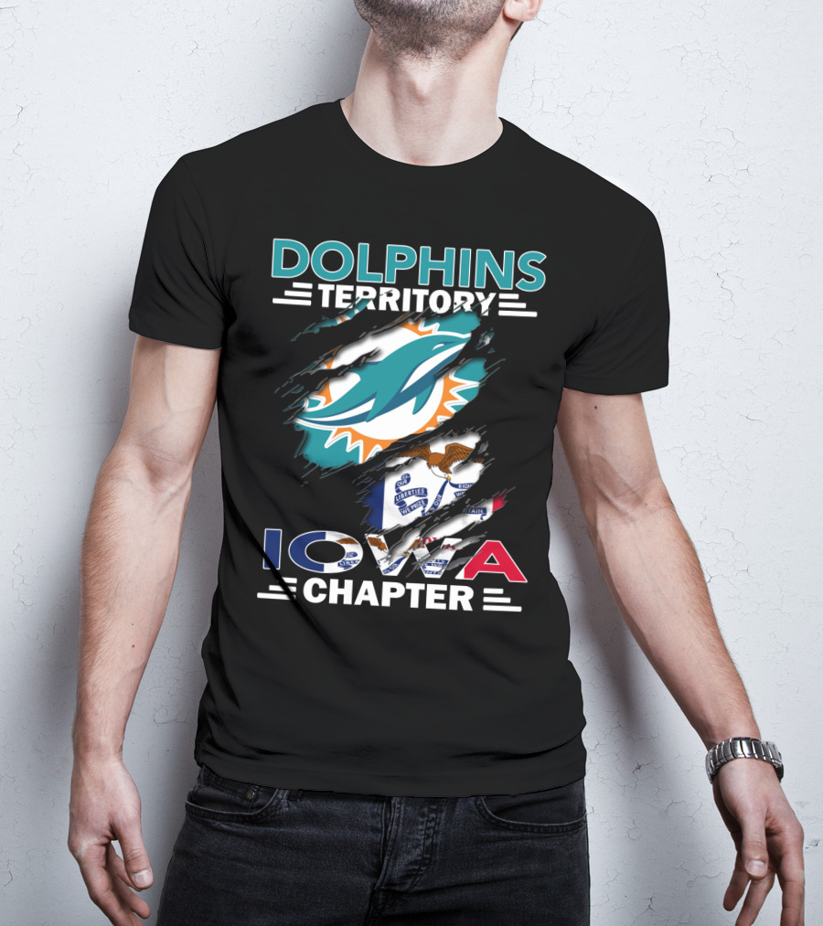 Dolphins Territory Miami Iowa Chapter Fan Club T-Shirt