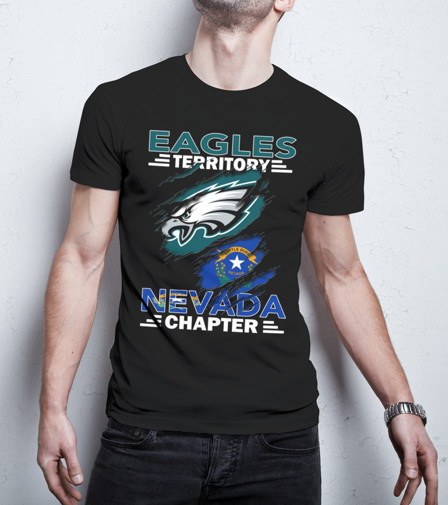 Eagles Territory Nevada Chapter Battle Born Nevada Flag T-Shirt