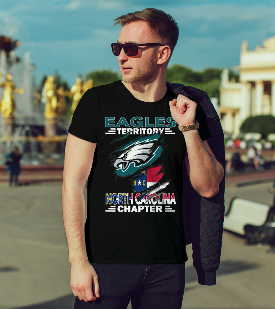 Eagles Territory North Carolina Chapter Philadelphia Eagles Fan Club T-Shirt