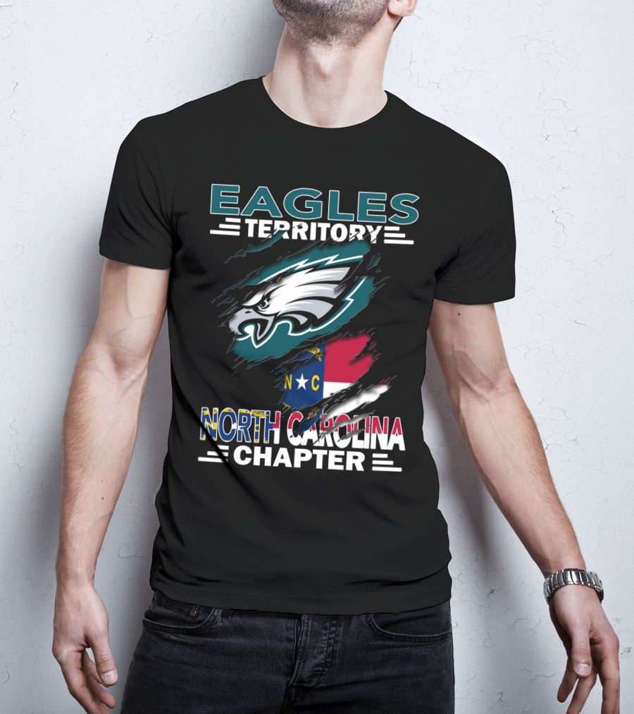 Eagles Territory North Carolina Chapter Philadelphia Eagles Fan Club T-Shirt
