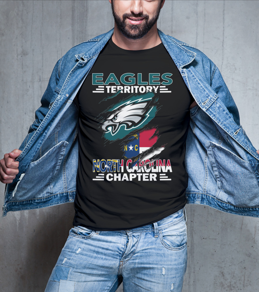 Eagles Territory North Carolina Chapter Philadelphia Eagles Fan Club T-Shirt