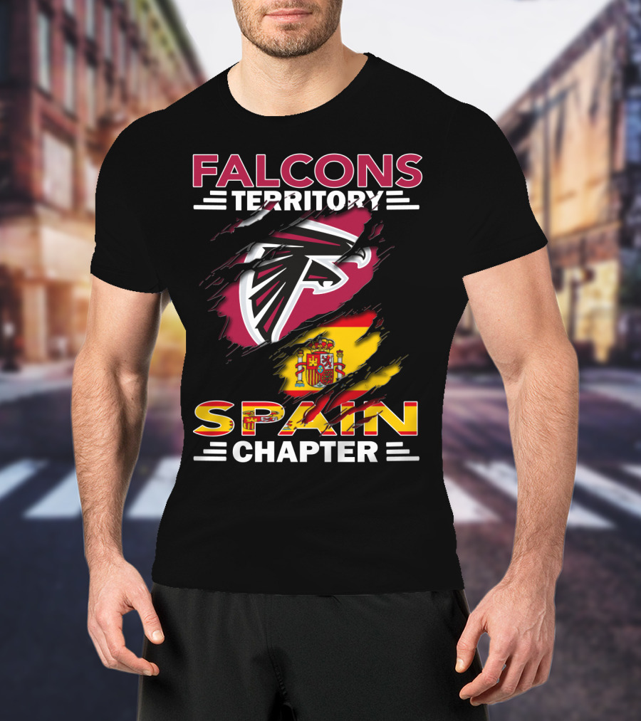 Falcons Territory Spain Chapter Flag T-Shirt