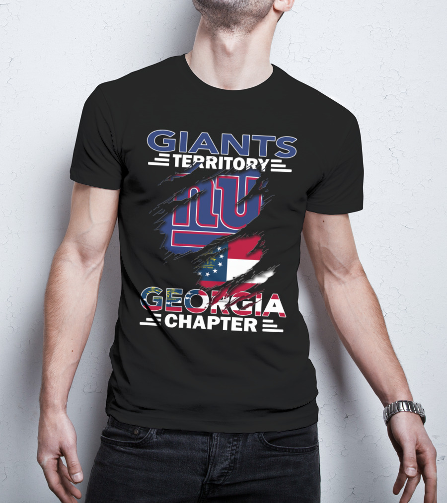 Giants Territory NY Logo Georgia Flag Chapter T-Shirt