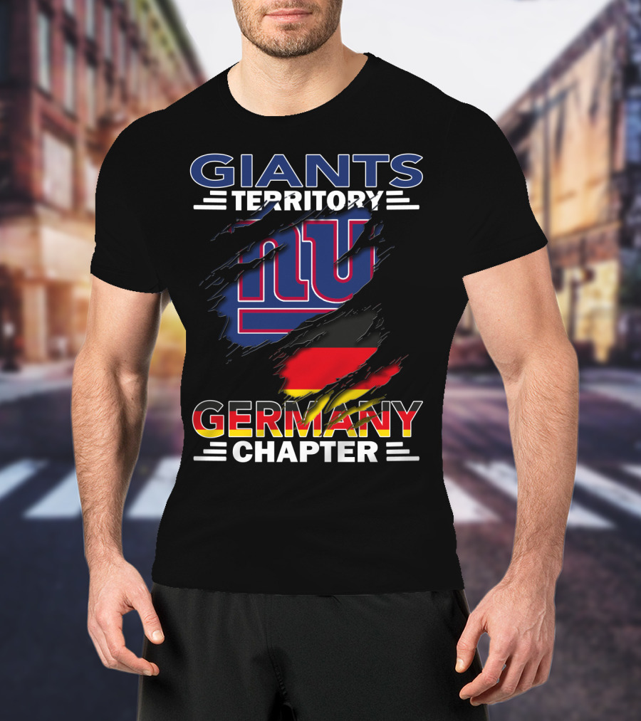 Giants Territory Germany Chapter NFL NY Flag T-Shirt