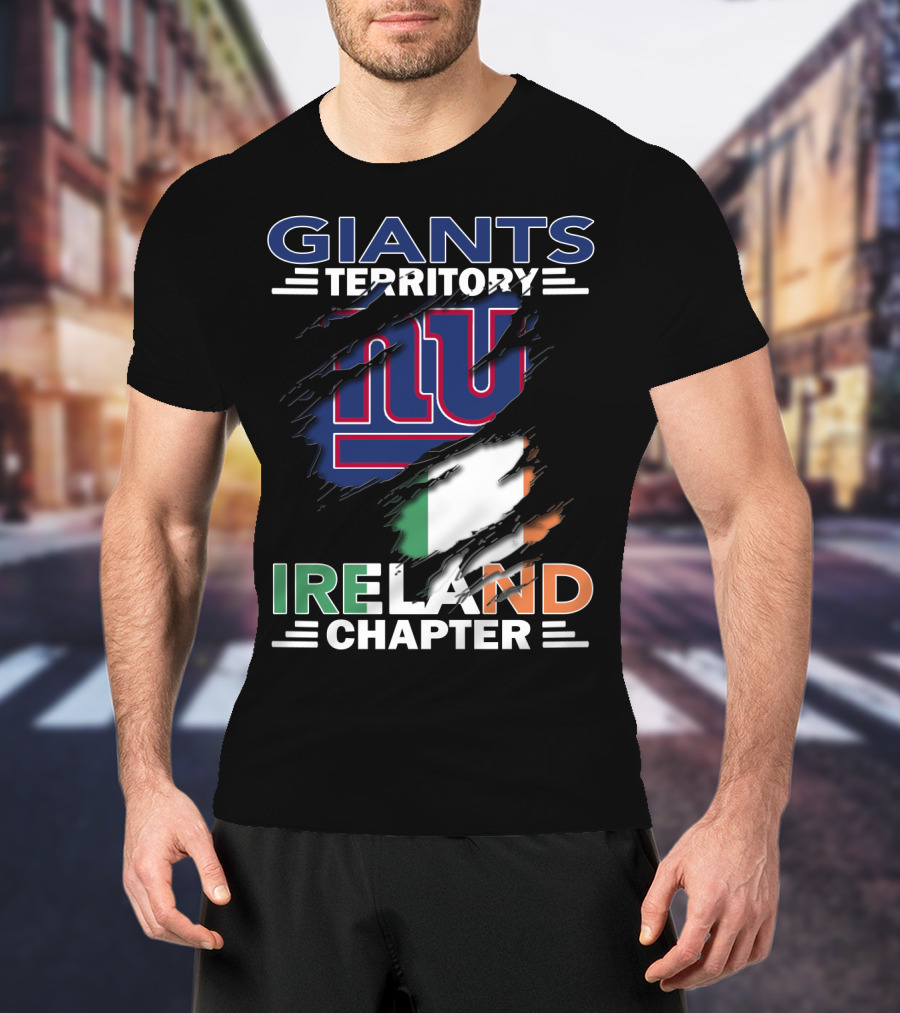 Giants Territory Ireland Chapter New York Giants Irish Flag T-Shirt