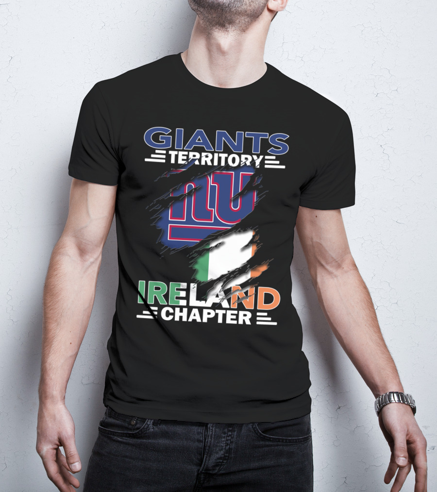 Giants Territory Ireland Chapter New York Giants Irish Flag T-Shirt