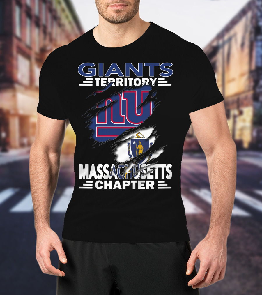 Giants Territory Massachusetts Chapter NY Sports Fan Community T-Shirt