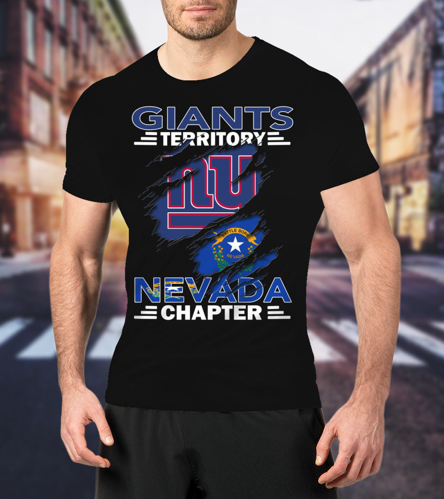 Giants Territory Nevada Chapter Battle Born NV Flag NY T-Shirt