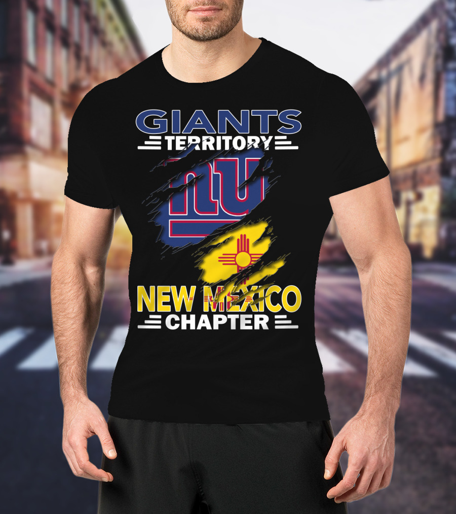 Giants Territory New Mexico Chapter NY Logo And Zia T-Shirt