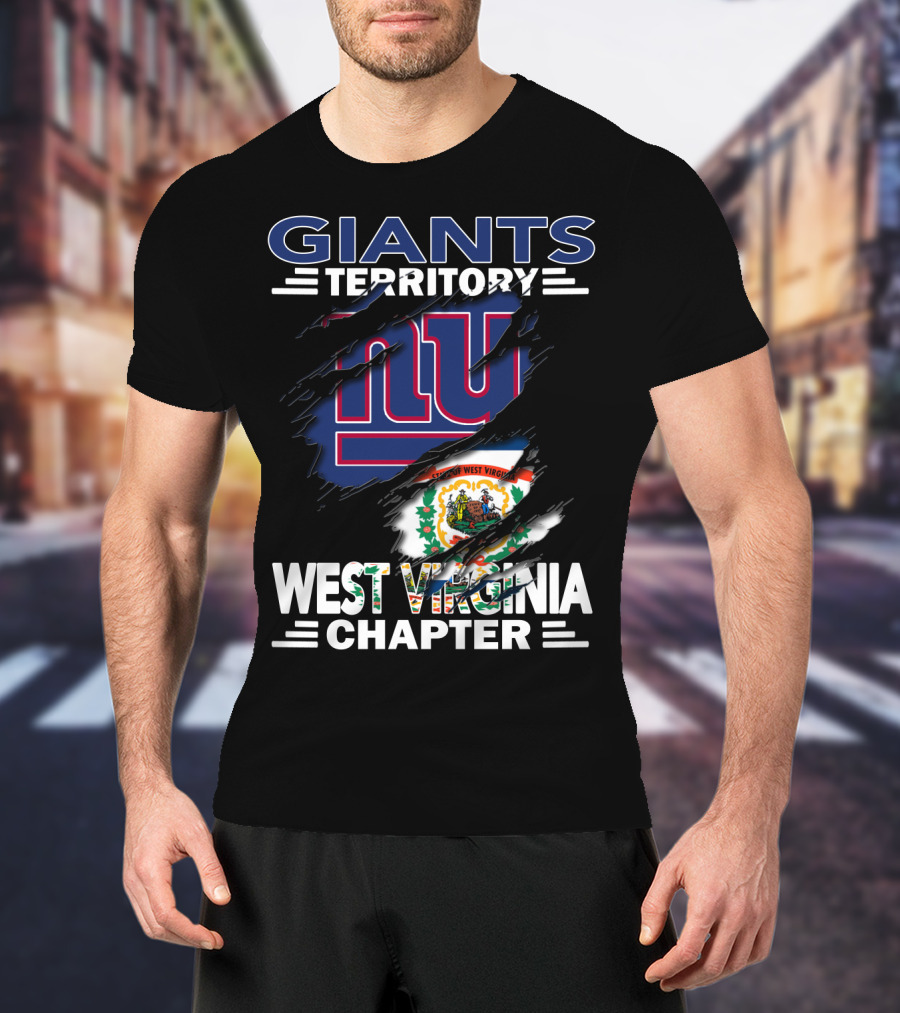 Giants Territory West Virginia Chapter NFL Sports Fan Group T-Shirt