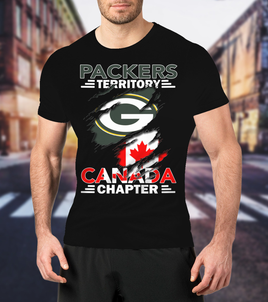 Packers Territory Canada Chapter G Logo With Canadian Flag Elements T-Shirt