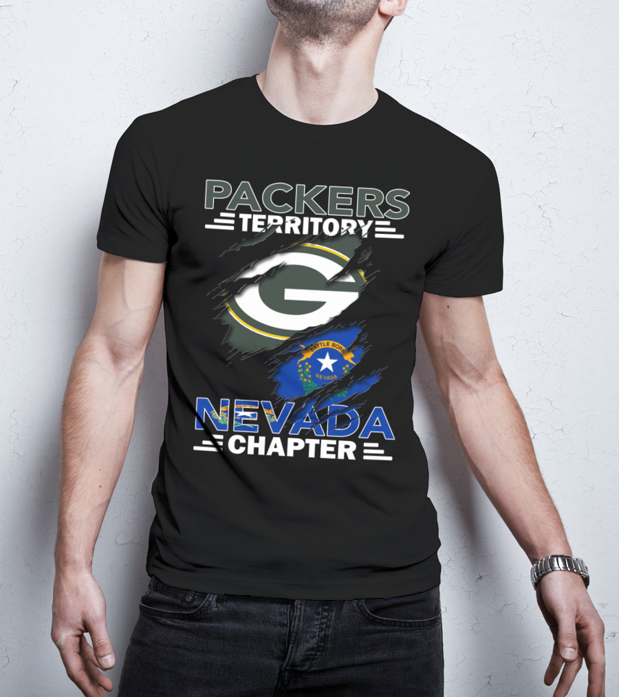 Packers Territory Green Bay G Nevada Chapter Battle Born T-Shirt