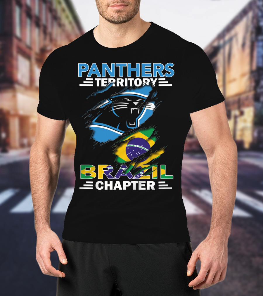 Panthers Territory Brazil Chapter Flag And Panther T-Shirt