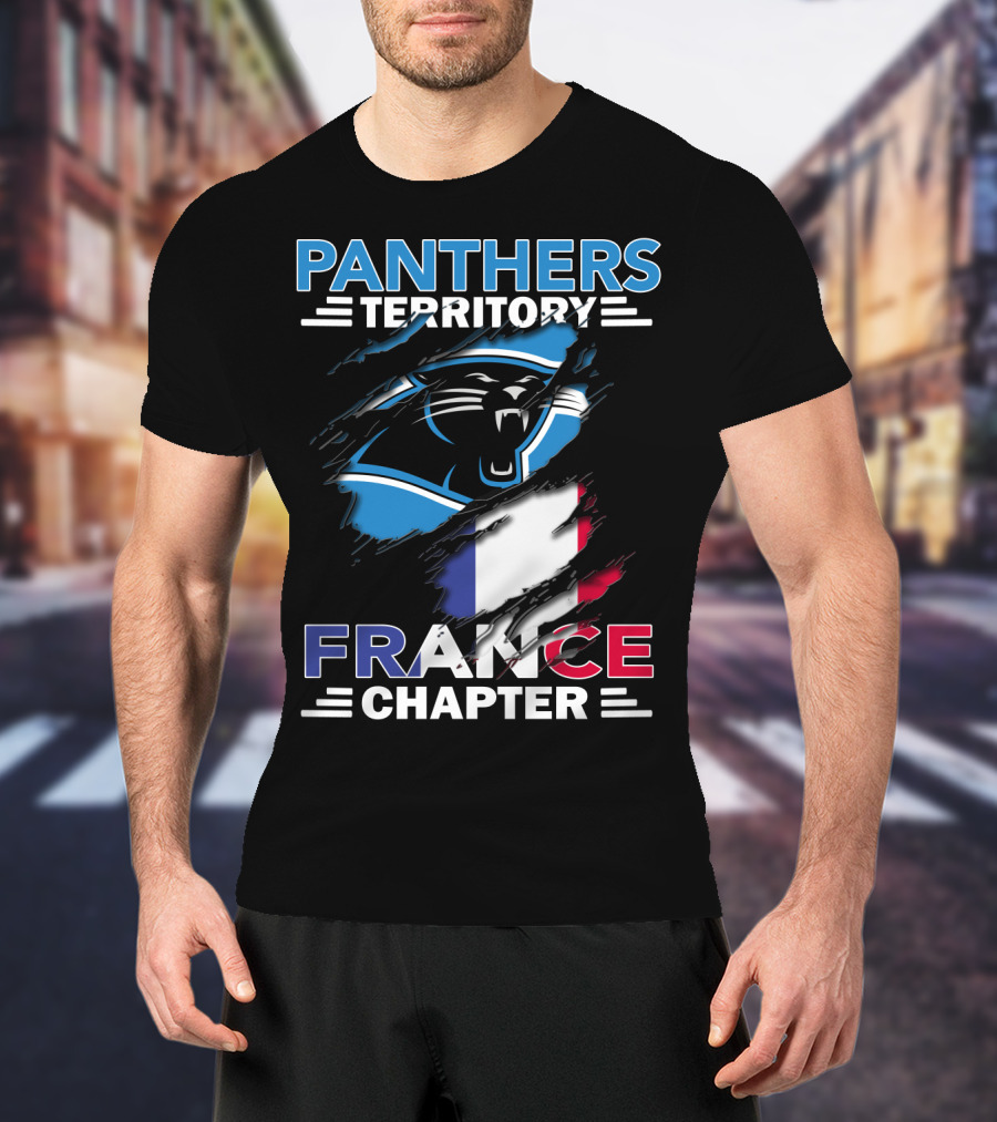 Panthers Territory France Chapter Flag T-Shirt