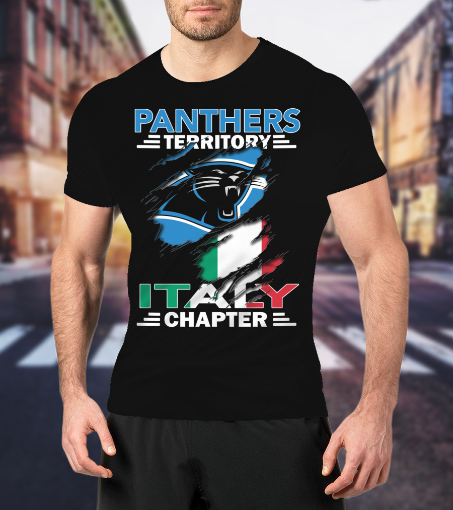 Panthers Territory Italy Chapter Flag-Themed T-Shirt