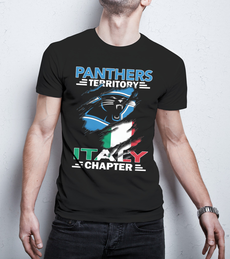 Panthers Territory Italy Chapter Flag-Themed T-Shirt