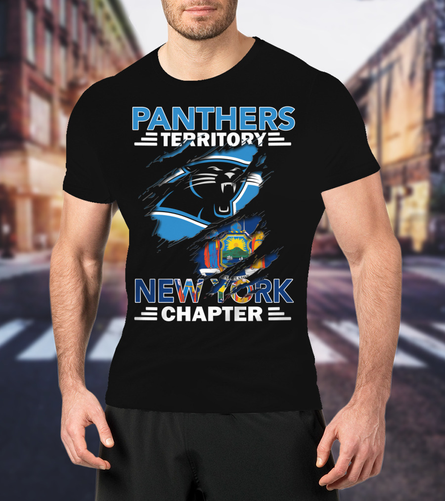 Panthers Territory New York Chapter State Flag T-Shirt
