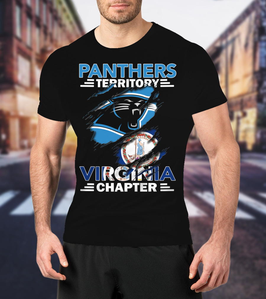 Panthers Territory Virginia Chapter Carolina Panthers Fan Club T-Shirt