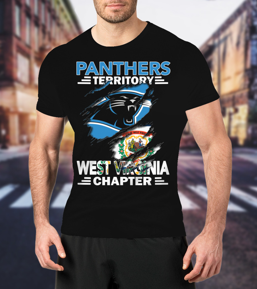 Panthers Territory West Virginia Chapter Football Fan Club State Pride T-Shirt