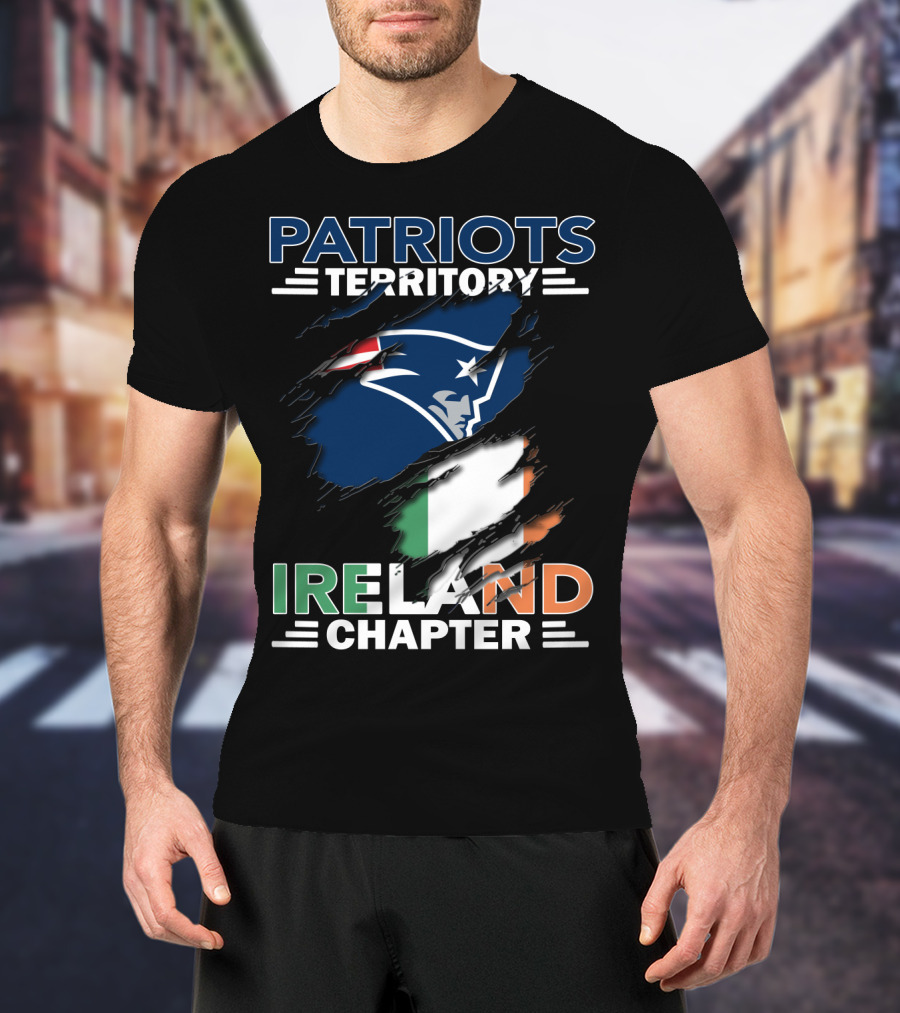 Patriots Territory Ireland Chapter New England Flag T-Shirt