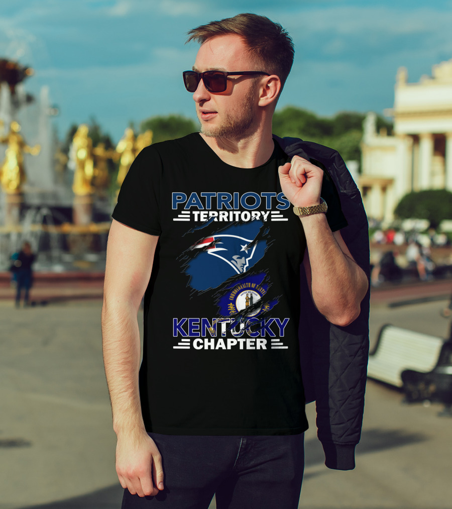Patriots Territory Kentucky Chapter Commonwealth Of Kentucky Flag NFL T-Shirt