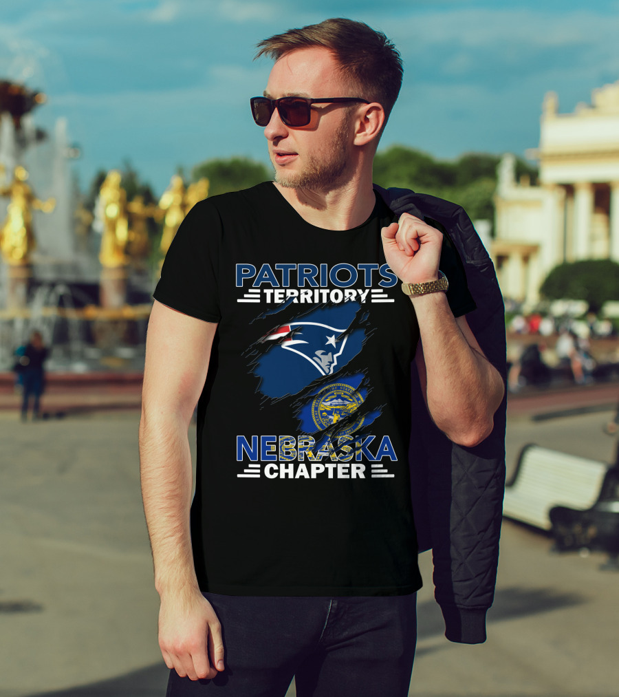 Patriots Territory Nebraska Chapter Logo With State Seal And Iconic Emblem T-Shirt