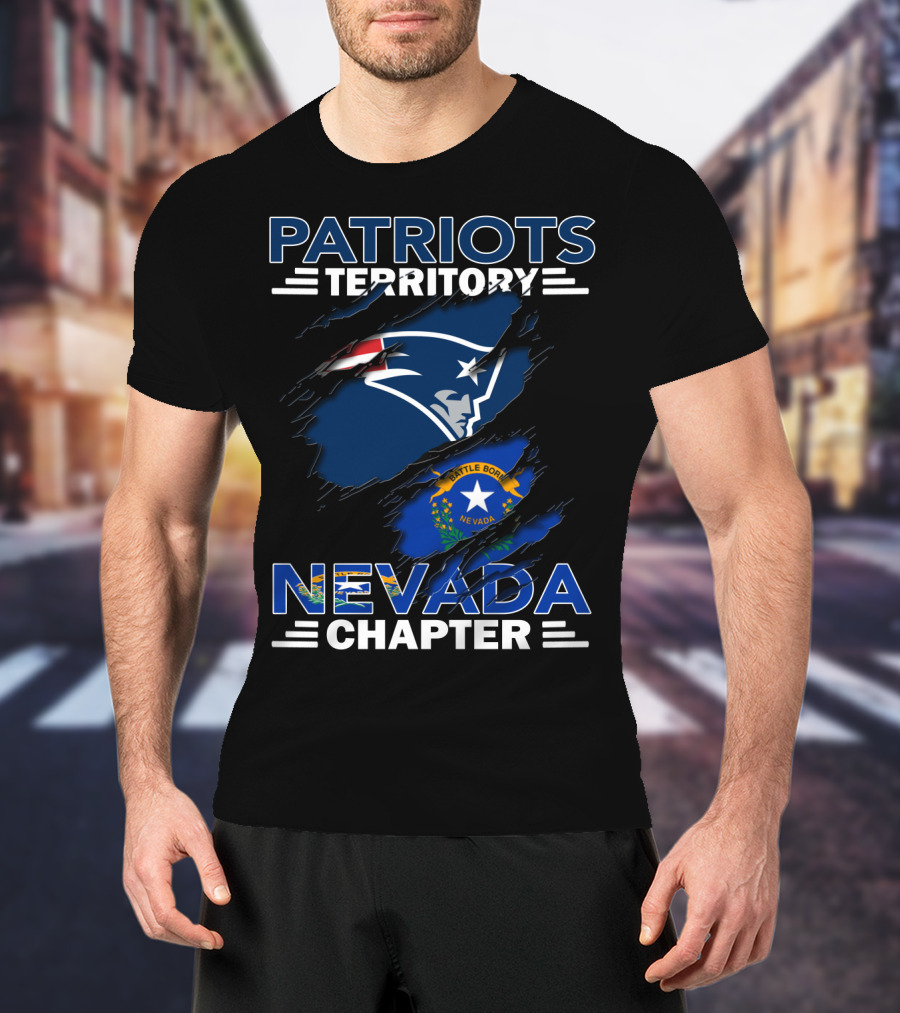 Patriots Territory Nevada Chapter Battle Born Flag T-Shirt