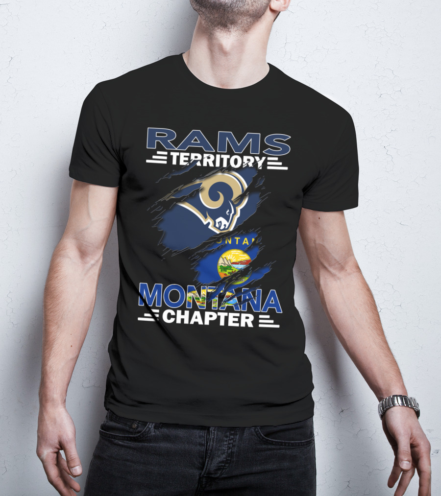 Rams Territory Montana Chapter NFL Team Fans T-Shirt