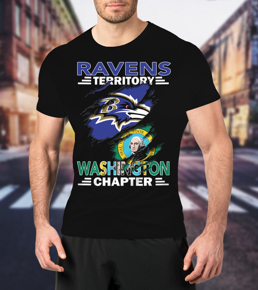Ravens Territory Washington Chapter Seal Of The State Of Washington T-Shirt