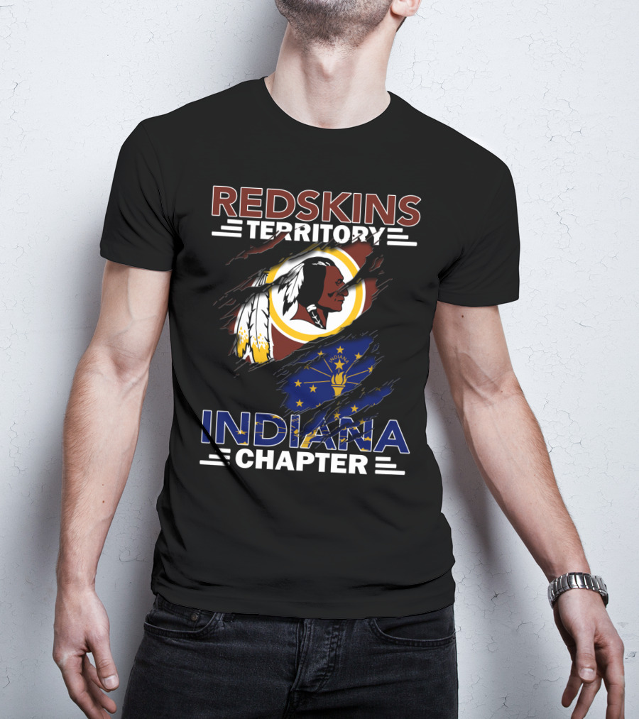 Redskins Territory Indiana Chapter Nfl Fan Community Banner T-Shirt