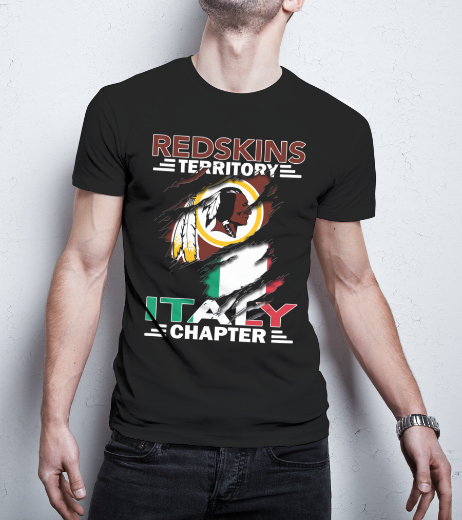Redskins Territory Italy Chapter Flag T-Shirt