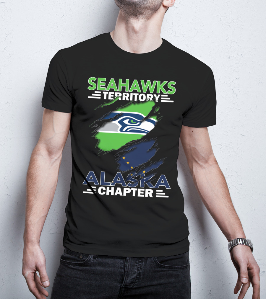 Seahawks Territory Alaska Chapter Flag T-Shirt