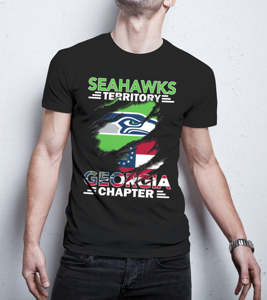 Seahawks Territory Georgia Chapter Flag T-Shirt