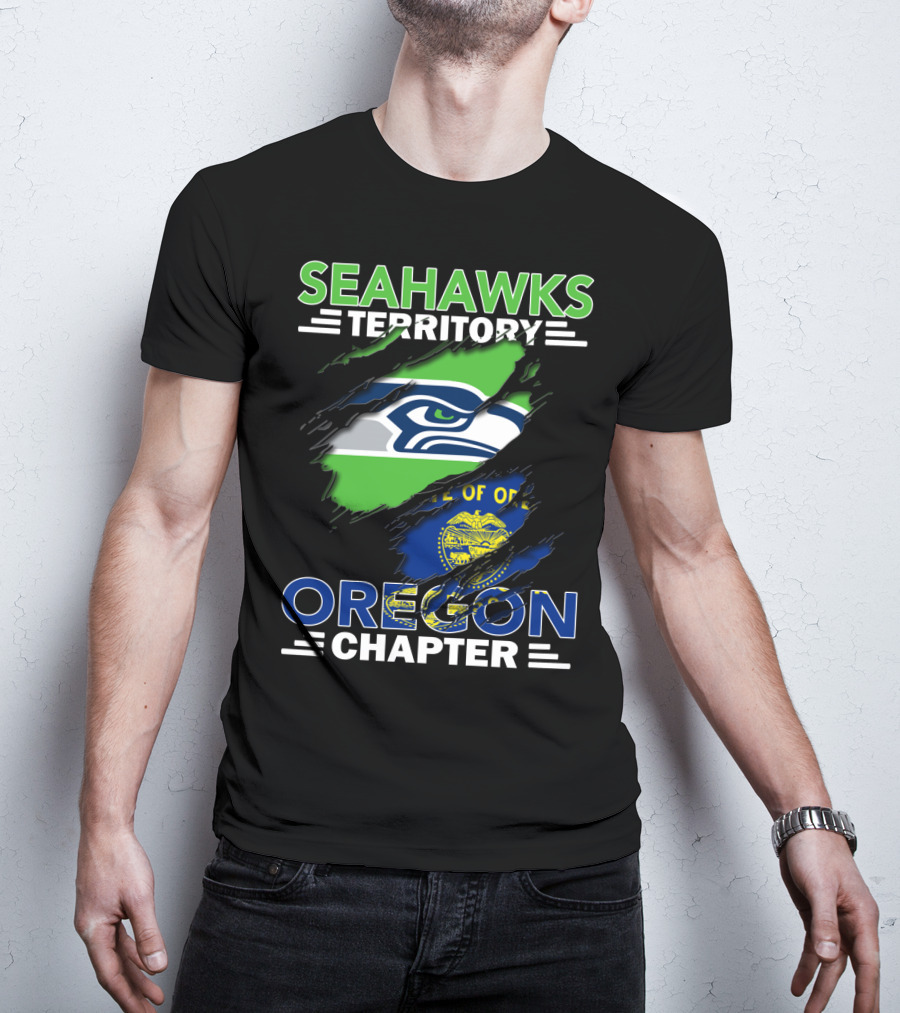 Seahawks Territory Oregon Chapter Rip Through State Pride T-Shirt
