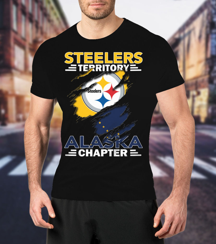 Steelers Territory Alaska Chapter Stars And Flag T-Shirt