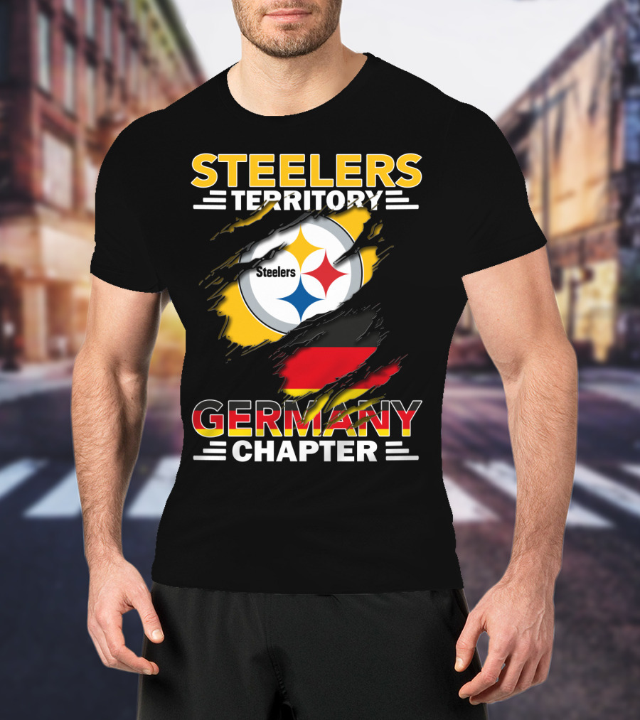 Steelers Territory Germany Chapter Steelers Logo German Flag T-Shirt