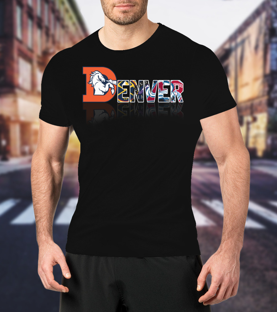 Denver Broncos Nuggets Avalanche Rapids City T-Shirt