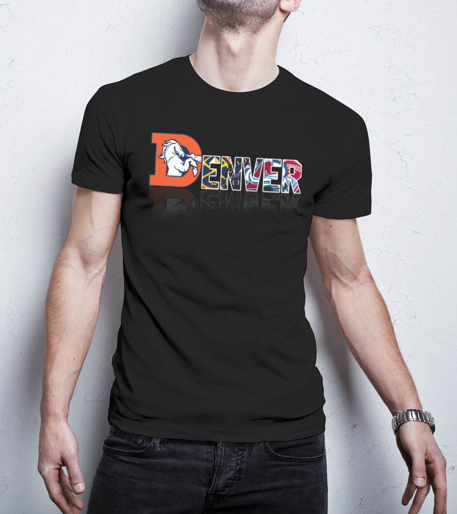 Denver Broncos Nuggets Avalanche Rapids City T-Shirt