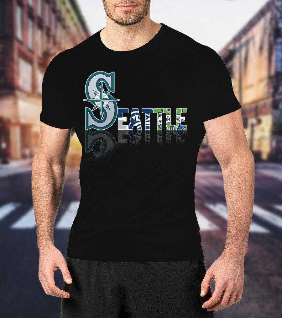 Seattle Mariners Seahawks Sounders City T-Shirt